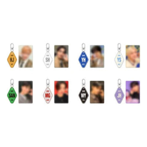 ATEEZ 8ROOM 韓国 ポップアップ ガチャ キーホルダー セット コンプ ATEEZ - 8ROOM Keyring ['8ROOM' 7th Anniversary POP-UP Official MD