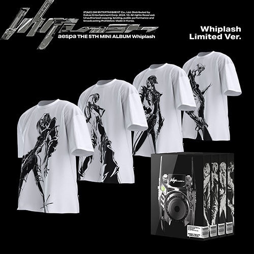 aespa whiplash limited ver. カリナ 新品 Mサイズ AESPA 5th Mini Album 'Whiplash' (Limited) l KPOP REPUBLIC
