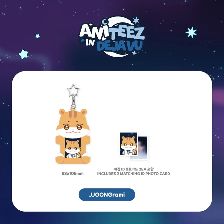 ATEEZ Acrylic Magnetic ID Photo Holder ANITEEZ IN DEJAVU POP UP Official MD JJOONGrami Ver - main image