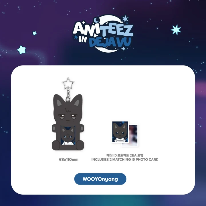 ATEEZ Acrylic Magnetic ID Photo Holder ANITEEZ IN DEJAVU POP UP Official MD WOOYOnyang Ver - main image