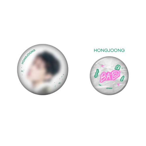 ATEEZ Can Badge Set GOLDEN HOUR Part 5 POP-UP Store Official MD HONGJOONG Ver - main image