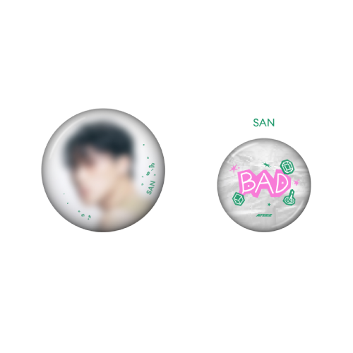 ATEEZ Can Badge Set GOLDEN HOUR Part 5 POP-UP Store Official MD SAN Ver - main image
