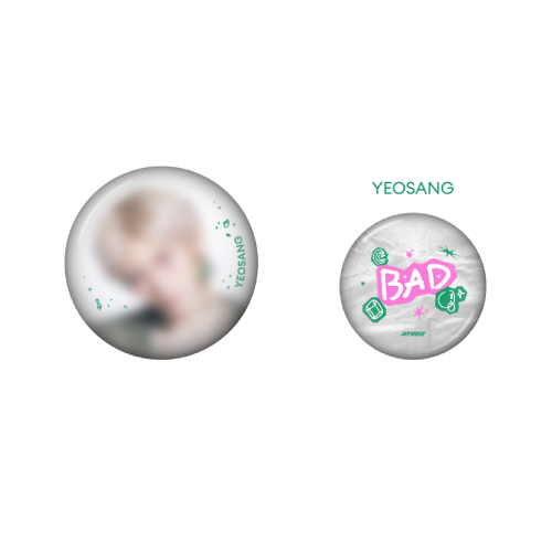 ATEEZ Can Badge Set GOLDEN HOUR Part 5 POP-UP Store Official MD YEOSANG Ver - main image