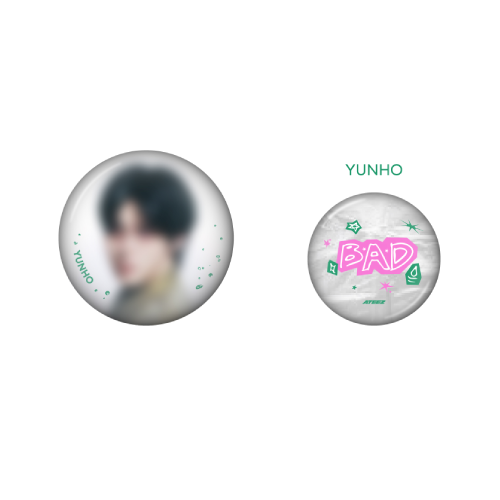 ATEEZ Can Badge Set GOLDEN HOUR Part 5 POP-UP Store Official MD YUNHO Ver - main image