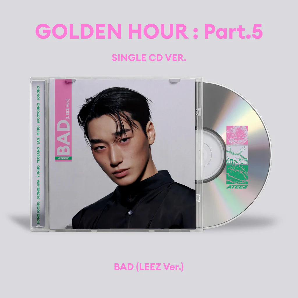 ATEEZ GOLDEN HOUR Part 5 14th Mini Album Single CD Ver - BAD LEEZ Ver - Main Image