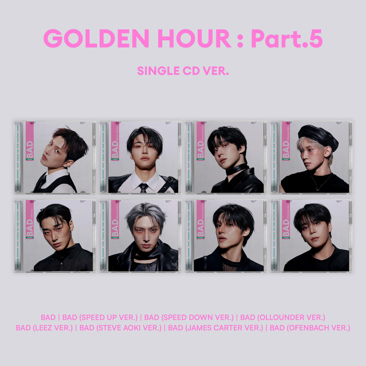 ATEEZ GOLDEN HOUR Part 5 14th Mini Album Single CD Ver - Main Image