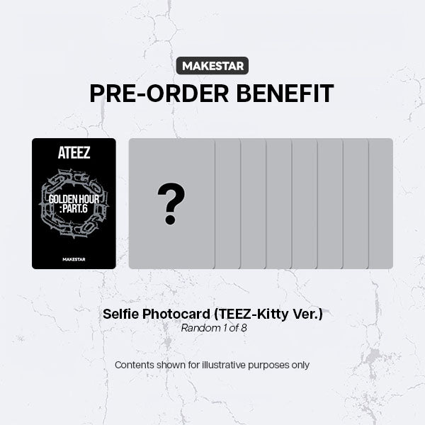 ATEEZ - GOLDEN HOUR Part 6 15th Mini Album - POCA Ver - MAKESTAR POBs