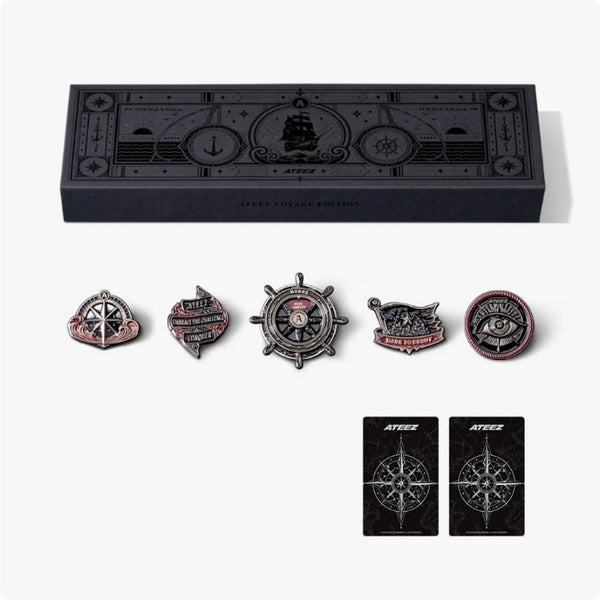ATEEZ - Metal Pin Set Voyage Edition [ATEEZ X FANPLDAY Official MD
