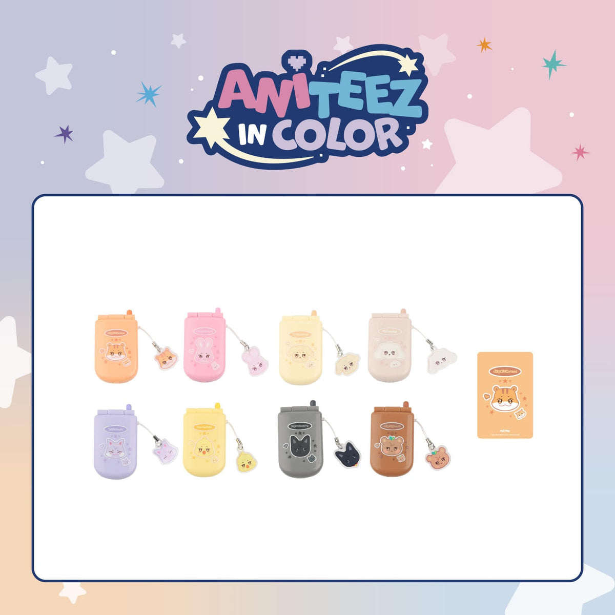 ATEEZ Miniature Phone Set ANITEEZ IN COLOR Official MD - Main Image