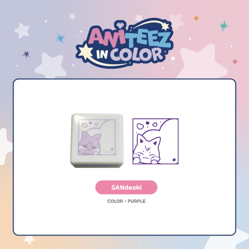 ATEEZ Speech Bubble Stamp ANITEEZ IN COLOR Official MD SANdeoki Ver - main image