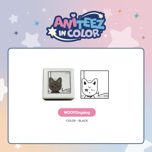 ATEEZ Speech Bubble Stamp ANITEEZ IN COLOR Official MD WOOYOnyang Ver - main image