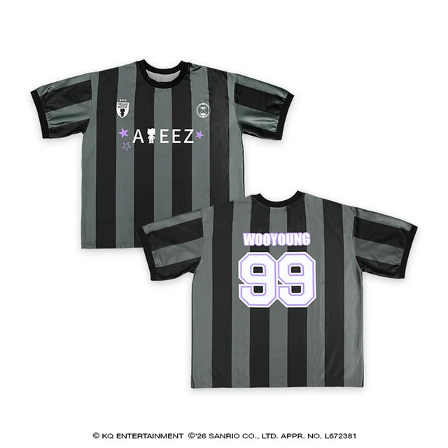 ATEEZ T-Shirt ATEEZ X HELLO KITTY BLACK SERIES JP MD - WOOYOUNG Ver - Main Image