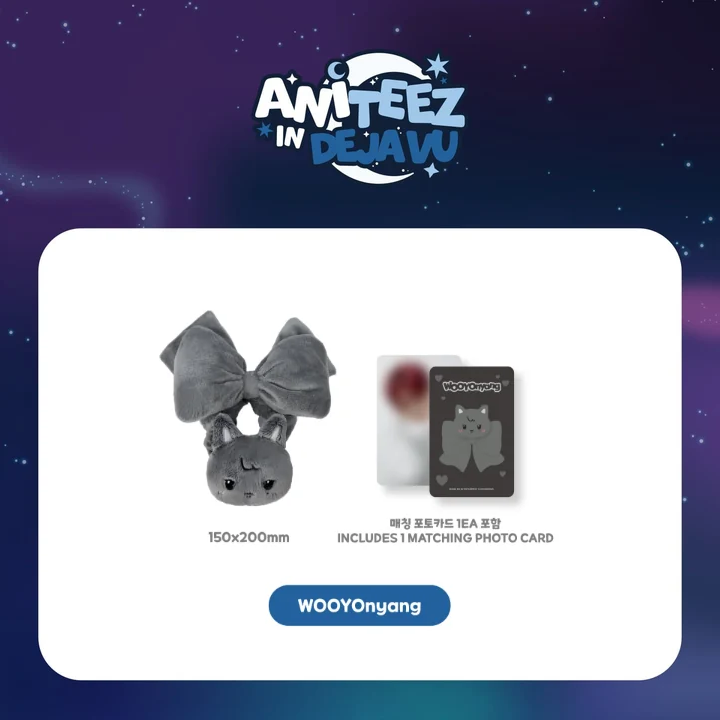 ATEEZ Tiny Light Stick Scrunchie ANITEEZ IN DEJAVU POP UP Official MD WOOYOnyang Ver - main image