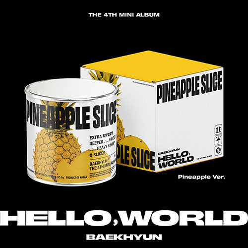 BAEKHYUN - Hello, World [4th Mini Album - Pineapple Ver.] - K PLACE