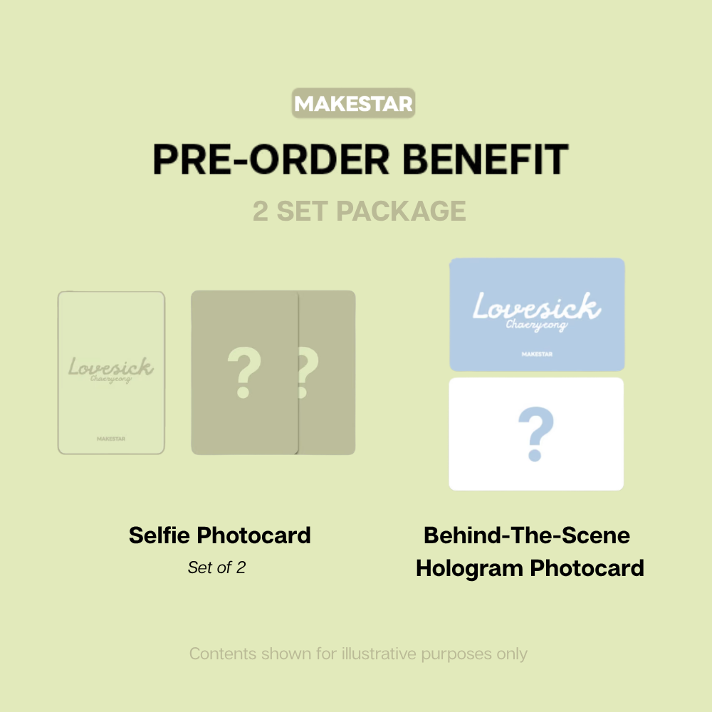 CHAERYEONG Lovesick 1st Mini Album - Photobook Ver - MAKESTAR Set POBs