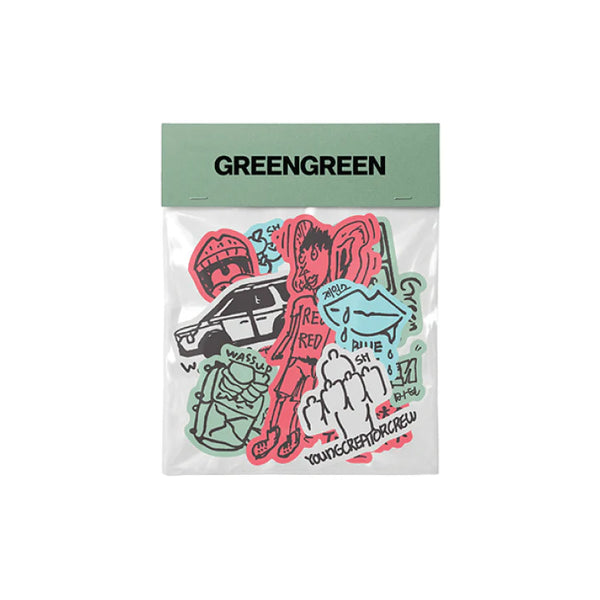 CORTIS greengreen コルティス リリパ ペンライト ステッカー CORTIS - Sticker Set ['GREENGREEN' Official MD] - K PLACE