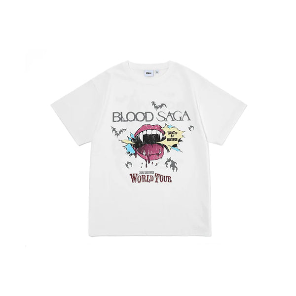 ENHYPEN BLOOD SAGA ソウルコン Tシャツ ホワイト Sサイズ ENHYPEN - S/S T-Shirt (White Ver.) ['BLOOD SAGA' WORLD TOUR