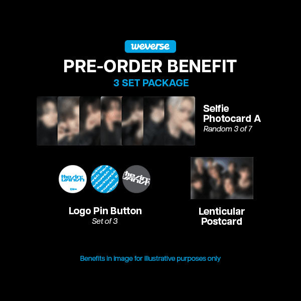 ENHYPEN THE SIN VANISH 7th Mini Album - Weverse Set POBs