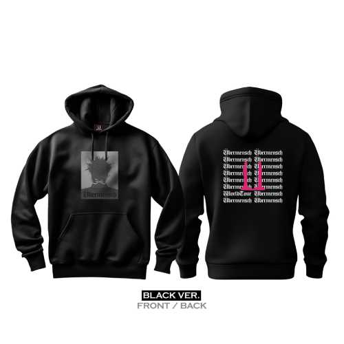 G-DRAGON ÜBERMENSCH ソウルコン　フーディージップアップ　黒 G-DRAGON - Hoodie [2025 World Tour 'Übermensch' Official MD