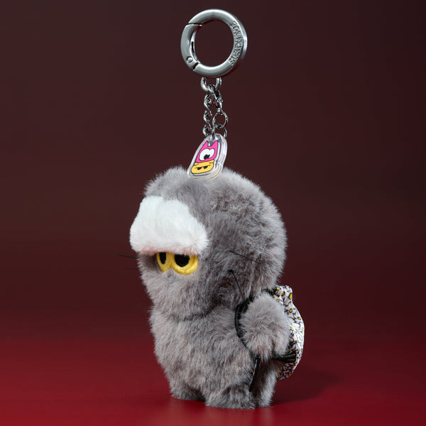 ZO&FRIENDS ZOA ミニぬいぐるみ　キーリングフェイスポーチキーリング 楽天市場】[Zo&Friends] Zoa Face Pouch Keyring Grey ゾア フェイス