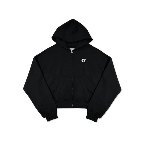 JENNIE - Cropped Zip-Up Hoodie [ZEN SERIF Official MD] - K PLACE