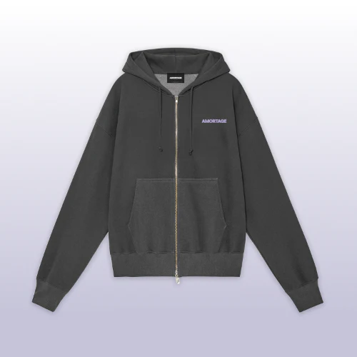 JISOO - Zip Up Hoodie [AMORTAGE Official MD] - K PLACE