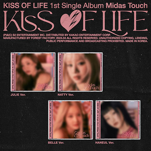 KISS OF LIFE【Midas Touch】Jewel Ver. KISS OF LIFE - Midas Touch [1st Single Album - Jewel Ver