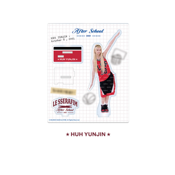 LE SSERAFIM Acrylic Stand After School by FEARNOT Official MD - HUH YUNJIN