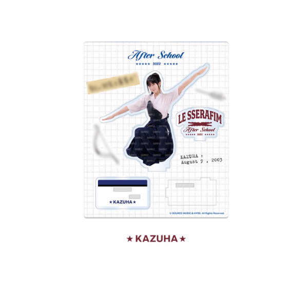 LE SSERAFIM Acrylic Stand After School by FEARNOT Official MD - KAZUHA