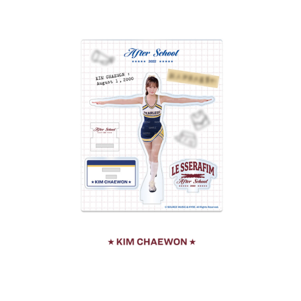 LE SSERAFIM Acrylic Stand After School by FEARNOT Official MD - KIM CHAEWON