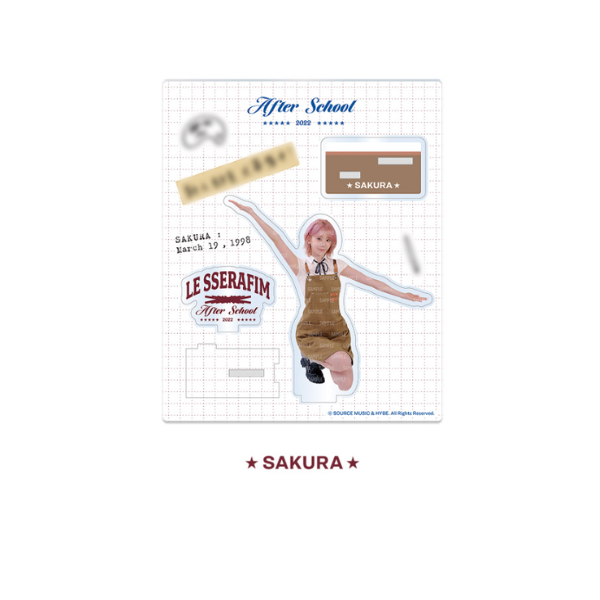 LE SSERAFIM Acrylic Stand After School by FEARNOT Official MD - SAKURA