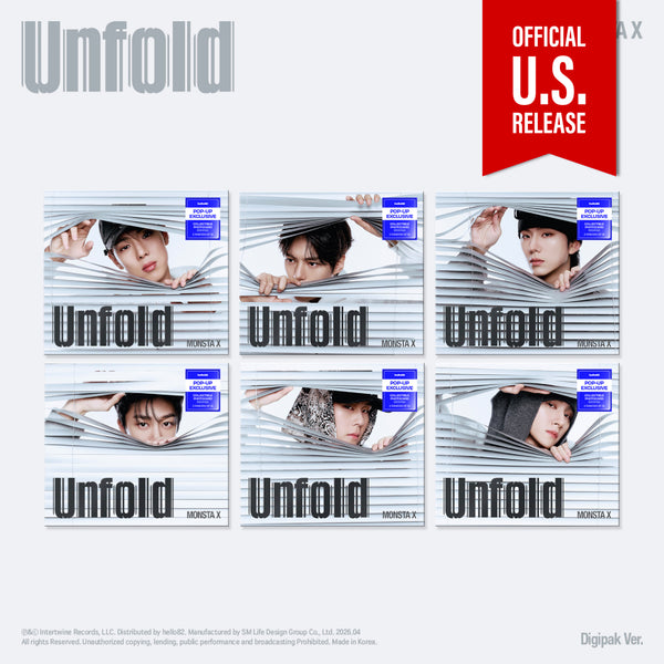 MONSTA X - Unfold [3rd English Album - Digipack POP-UP Ver.] - K PLACE