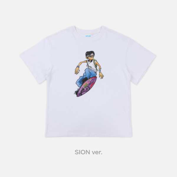 NCT WISH ユニフォーム Tシャツ SCHOOL of WISH シオン NCT WISH - T-Shirt (Illustration Ver.) [FIND YOUR COLOR POP-UP
