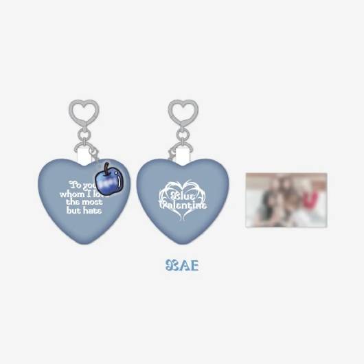 NMIXX Heart Cushion Charm Blue Valentine POP UP Official MD - BAE Version