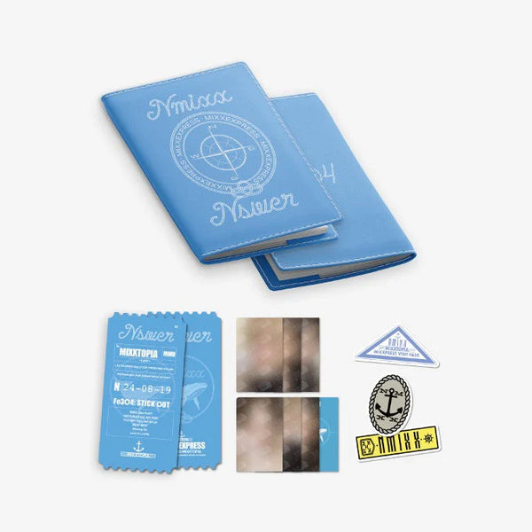 NMIXX 缶ケース ティンケース MIXXTOPIA トレカ未開封 NMIXX [Fe3O4: STICK OUT POP-UP MD] ・PASSPORT WALLET ・SPECIAL
