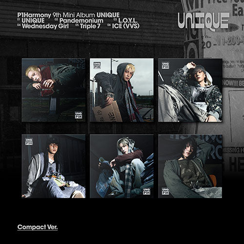 P1Harmony - UNIQUE [9th Mini Album - Compact Ver.] - K PLACE