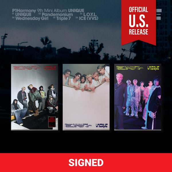 P1Harmony UNIQUE ジウン JIUNG 個別2ショット 参加券 P1Harmony - UNIQUE [9th Mini Album - Signed U.S. Exclusive Ver