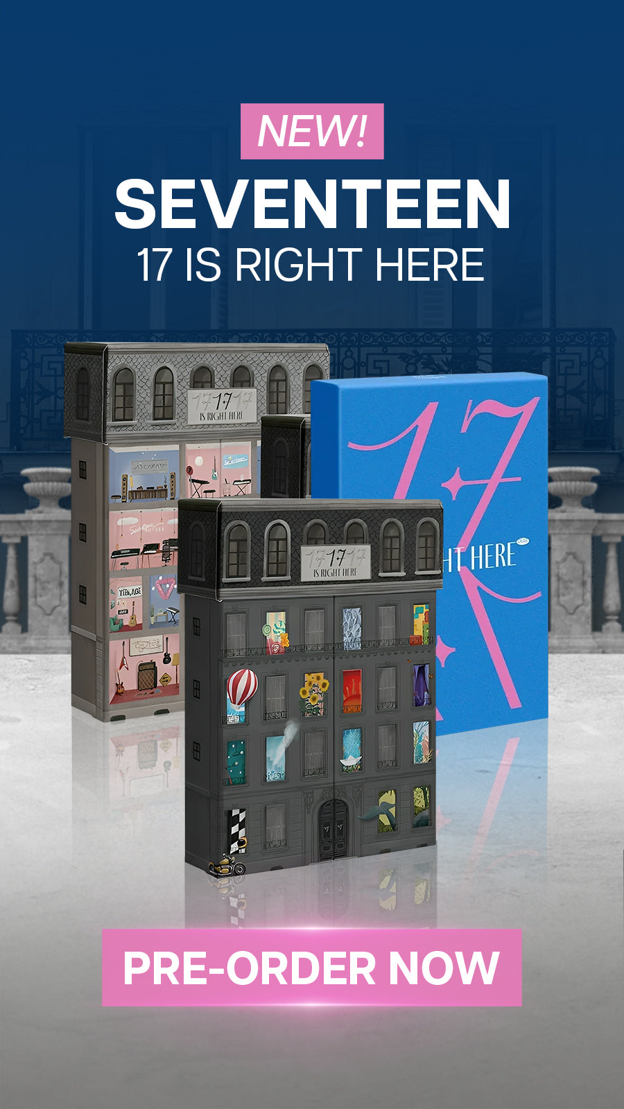SEVENTEEN 17 IS RIGHT HERE Pre-Order Mobile Banner