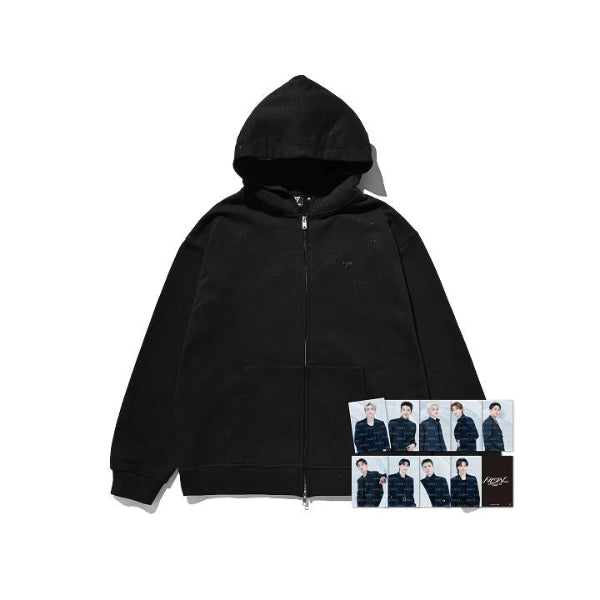 SEVENTEEN - Black Zip Up Hoodie ['NEW_' World Tour in Japan SEVENTEEN - Black Zip Up Hoodie ['NEW_' World Tour in Japan