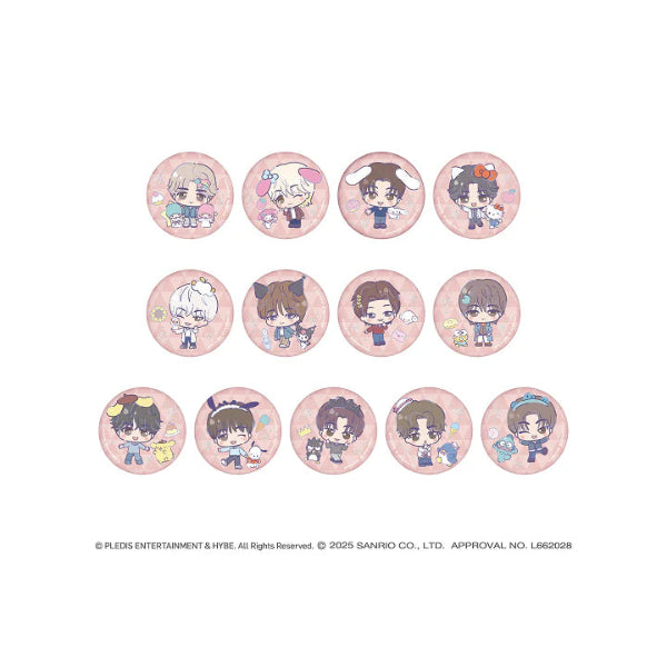 SEVENTEEN - Can Badge (Random) [SEVENTEEN x SANRIO CHARACTERS