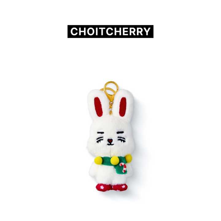 SEVENTEEN Plush Keyring HOLIDAY with MINITEEN Official MD - CHOITCHERRY Version