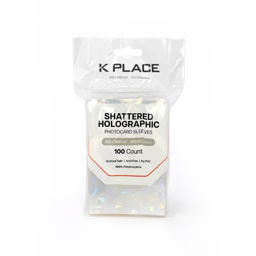 Shattered Holographic Photocard Sleeves 60 × 90mm 100 Microns 100 Count - Main Image 2