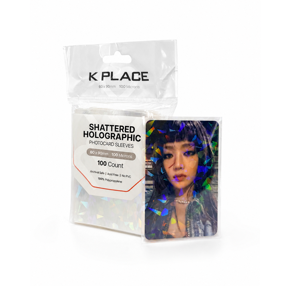 Shattered Holographic Photocard Sleeves 60 × 90mm 100 Microns 100 Count - Main Image 3