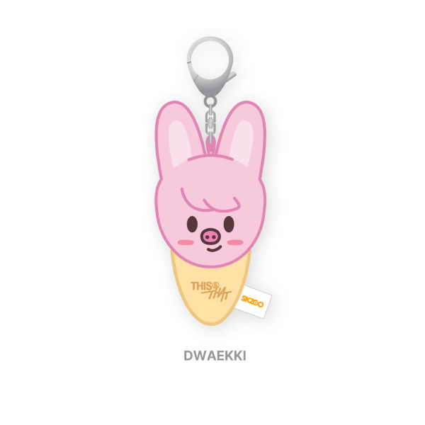 Stray Kids Plush Keyring Icecream Ver THIS and THAT POP UP Store Official MD DWAEKKI Ver - main image