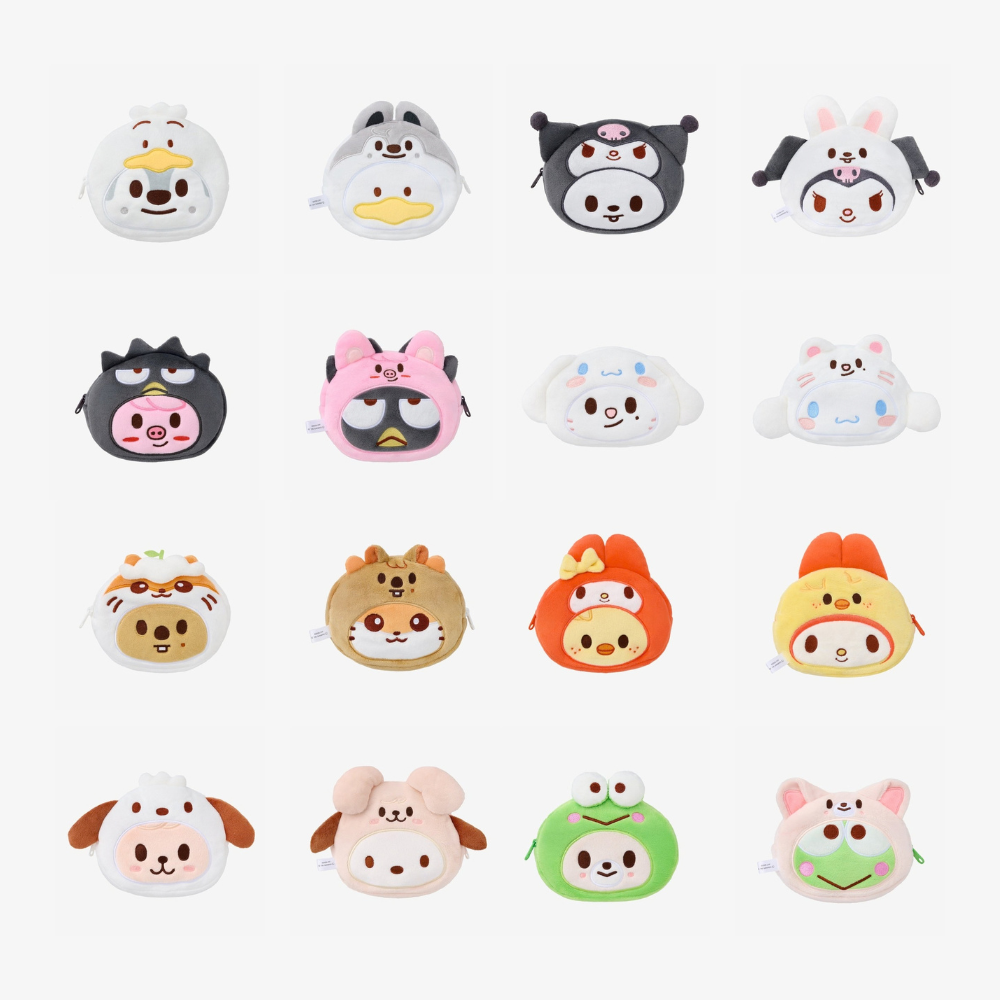 Stray Kids Reversible Pouch SKZOO X SANRIO CHARACTERS RUN IT JAPAN World Tour Official MD - Main Image