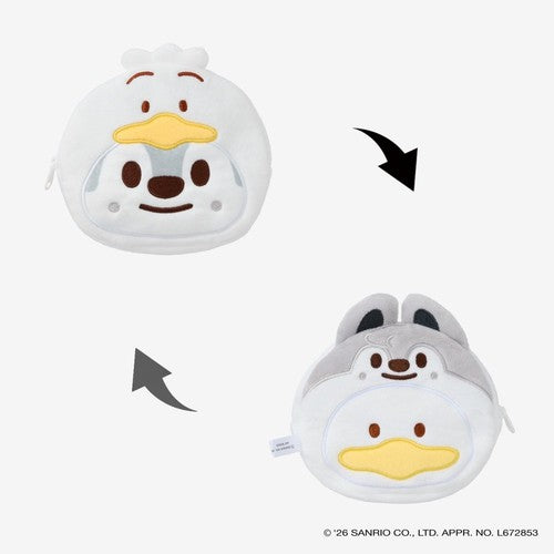 Stray Kids Reversible Pouch SKZOO X SANRIO CHARACTERS RUN IT JAPAN World Tour Official MD - Wolf Chan Ver -Main Image