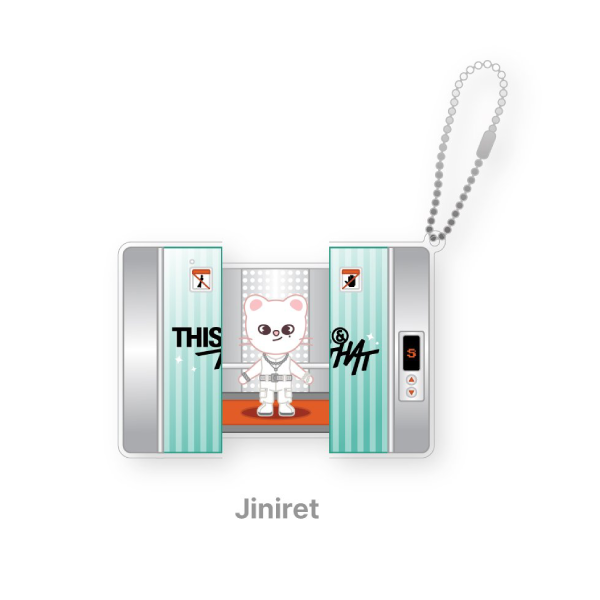 Stray Kids SKZOO Capsule Acrylic Keyring THIS and THAT POP UP Store Official MD JINIRET Ver - main image