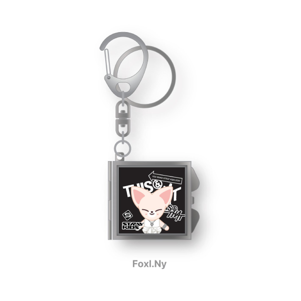 Stray Kids SKZOO Mirror Keyring THIS and THAT POP UP Store Official MD FOXINY Ver - main image