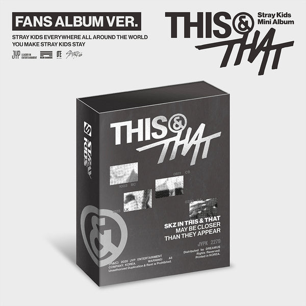 StrayKids THISTHAT FANS ALBUM 新品未開封 40枚 Stray Kids - THIS & THAT [10th Mini Album - FANS ALBUM Ver.] - K PLACE