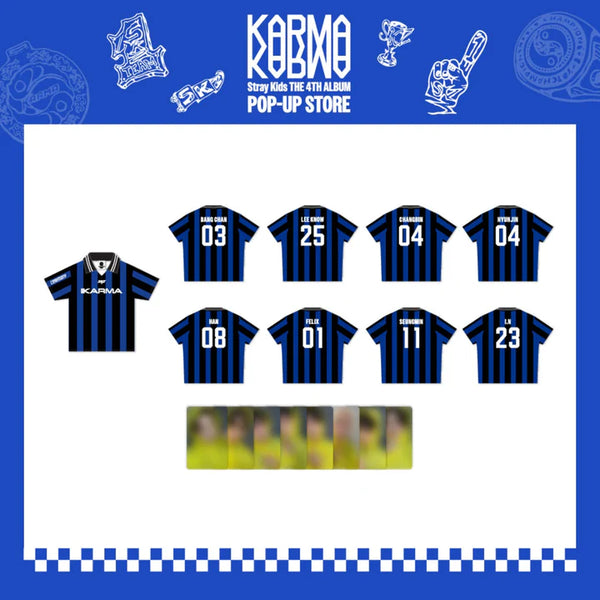 タレントカード complete set KARMA pop up MD pob SKZ 2025 STRAY KIDS POP-UP STORE] OFFICIAL MD + WEEK 1 POB